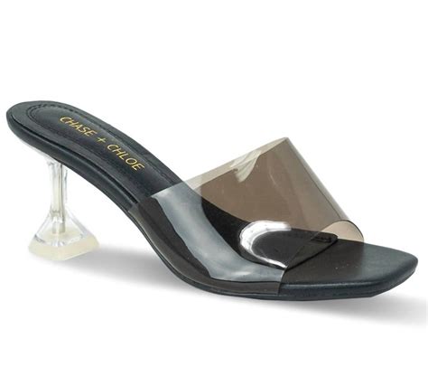 chase and chloe clear slides|CHASE AND CHLOE Sandals for Women .